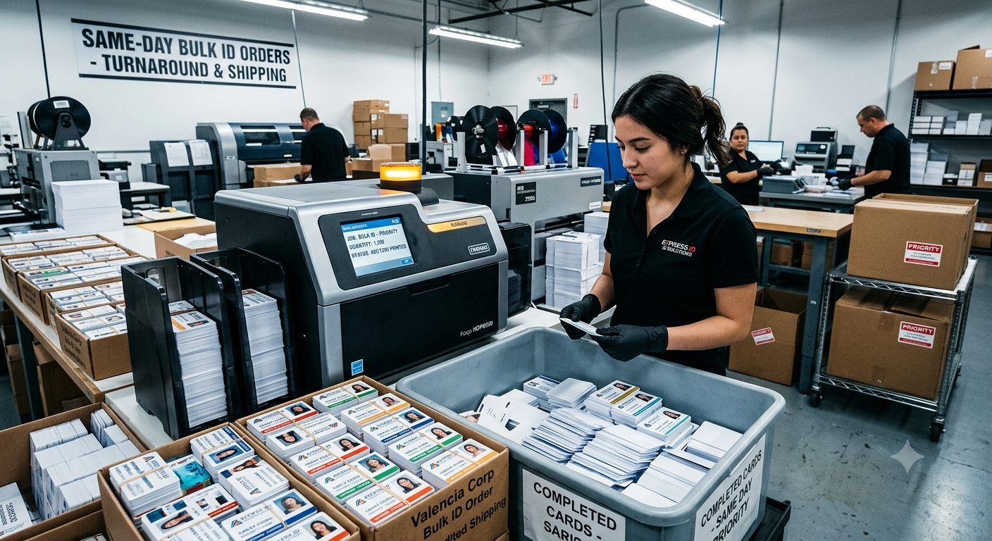 Same Day PVC ID Printing: Is the Bulk Rush Fee Worth It? | SameDay.com