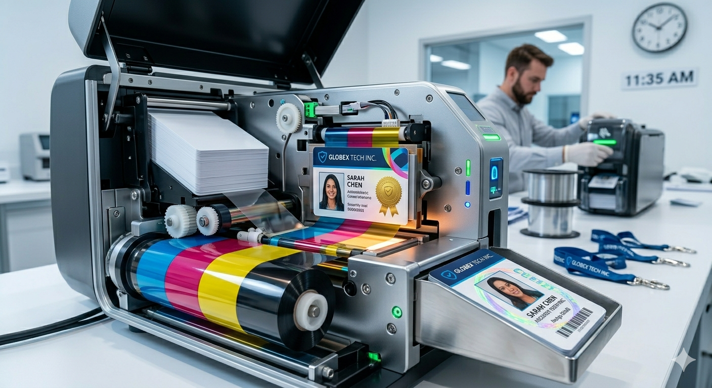 How Sameday ID Printing Works: The Step-by-Step PVC Process